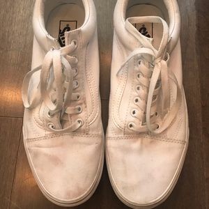 Men’s Vans classic old school white sneaker